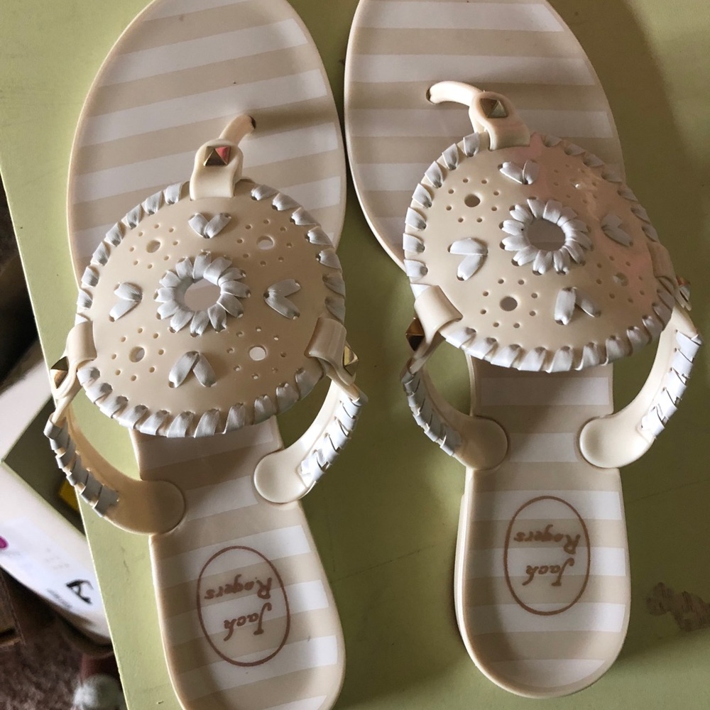 Jack Rogers Striped Georgica Jelly Sandals